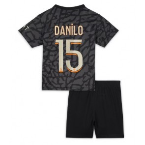 Paris Saint-Germain Danilo Pereira #15 Replika Babytøj Tredje sæt Børn 2023-24 Kortærmet (+ Korte bukser)